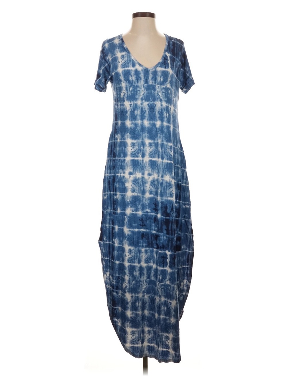 VENUS Blue and White Tie-Dye maxi dress nwot